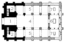 Esquema en planta de San Miguel de Lillo